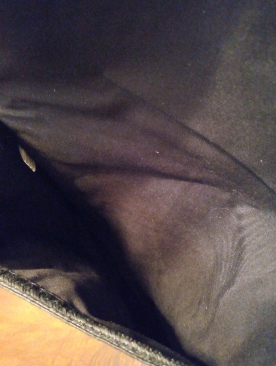 NWT Woven Paper Straw Crossbody/Clutch, Black/Tan - Picture 6 of 10